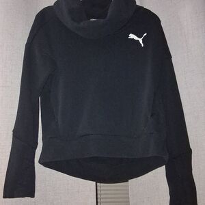Puma Black Cowl Neck Sweatshirt